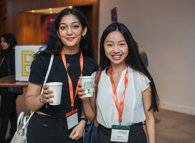 An image of two Bright Network members at Women in TEC