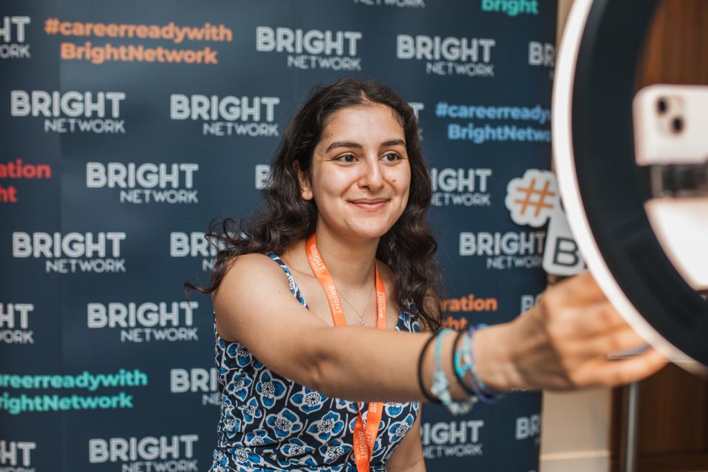 Member taking a selfie at Women in TEC